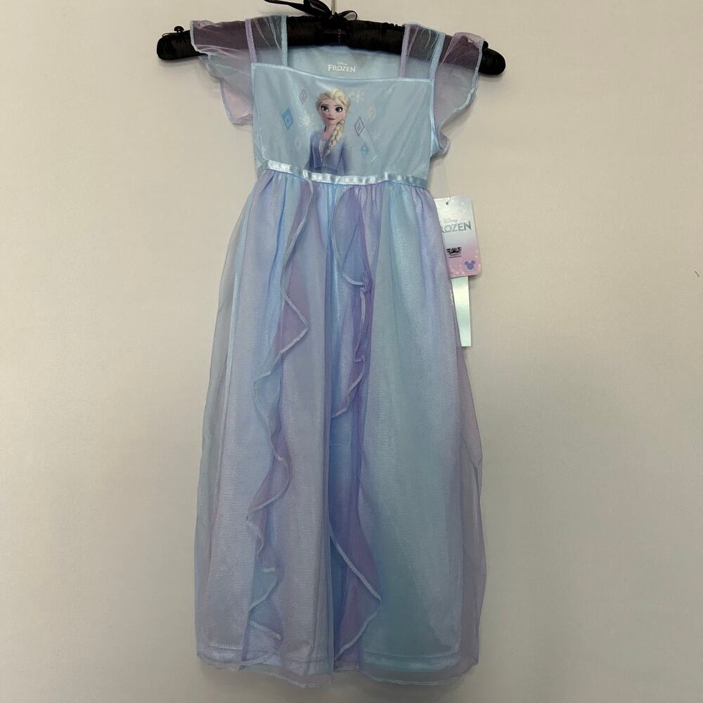Disney Frozen Elsa Dress Costume Girls Size 3T Blue Purple NWT Halloween